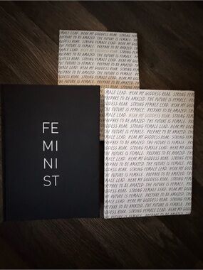 3 Hardcover Notebook Journal - feminist themed